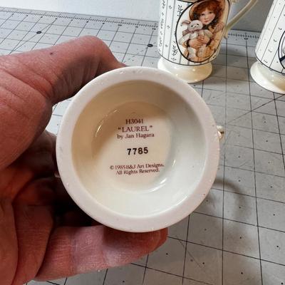Hagara Coffee Cup Collection of Victorian Children Motif 