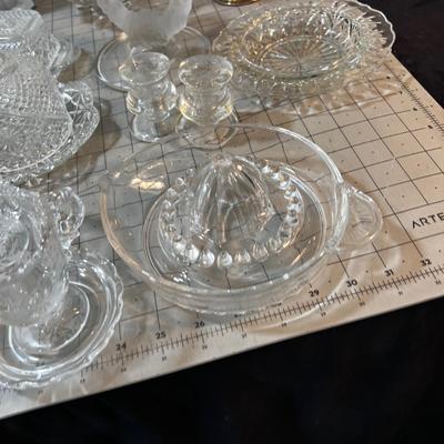 Ginormous Clear Glass Fancy Serving Items
