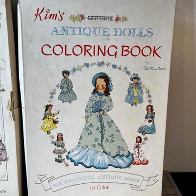 (2) Kim's Coloring Books. NOT Colored in