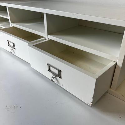 Table Top Shelf Cubby Melamine White