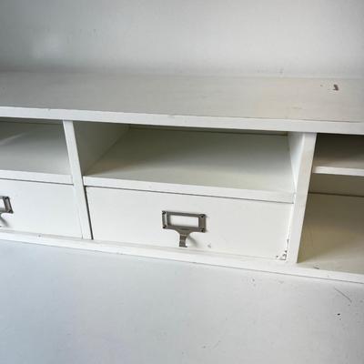 Table Top Shelf Cubby Melamine White