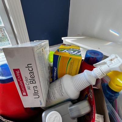 Box full of Landry Supplies 