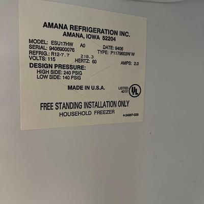 Amana Upright Freezer 