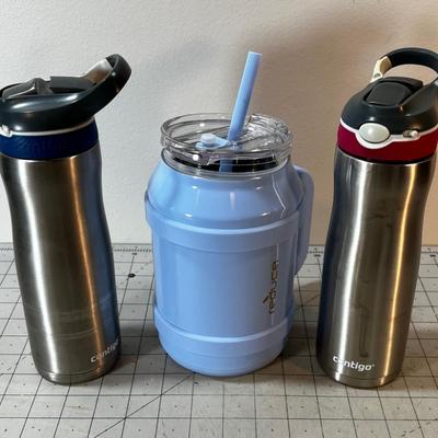 3 Travel Mugs 