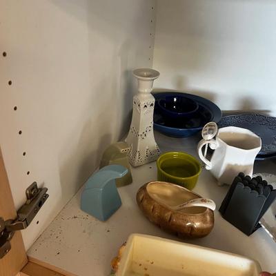 2 Shelves Full of China and Serving 