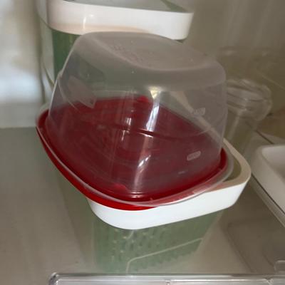 A bunch of Plastic Covered Containers 