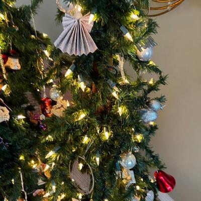 2 Christmas Trees, already light and Decorated. 