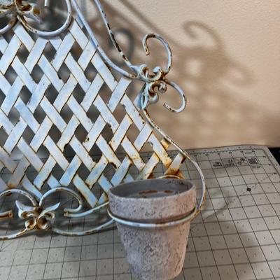 Metal Wall Sconce Planter - Darling! 