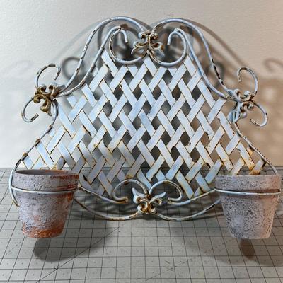 Metal Wall Sconce Planter - Darling! 