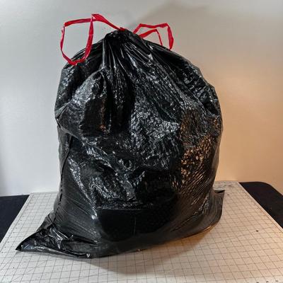Large (garbage Bag Size) lot of Bath towels and accessories. 