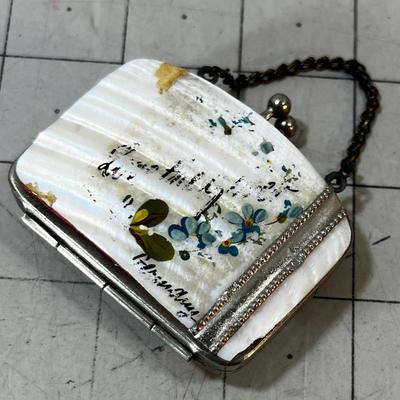 Vintage Mother of Pearl Coin Purse 