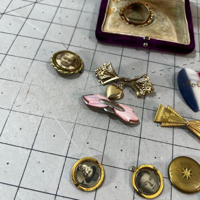 Antique Pins & Lockets 