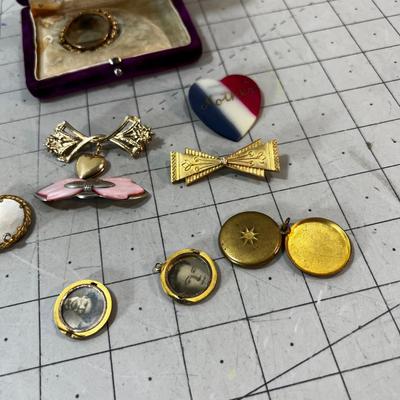 Antique Pins & Lockets 