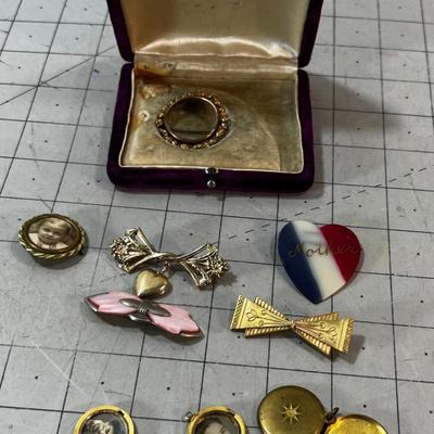 Antique Pins & Lockets 