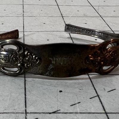 Antique Sterling Silver Bracelet Marked "RUTH" 