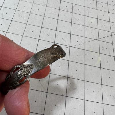 Antique Sterling Silver Bracelet Marked "RUTH" 