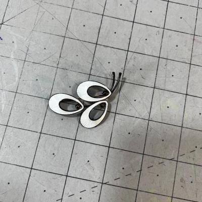 Vintage Enamel over Sterling Pin by  GEMAX Demark