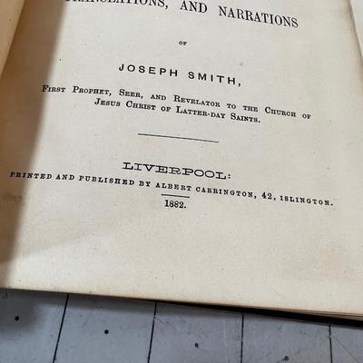 PEARL OF GREAT PRICE, Liverpool 1882 