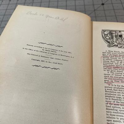 Daniel and the Revelation by Uriah Smith dated 1907 