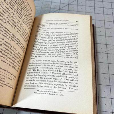 History of the Sabbath By J.N. Andrews Dated 1887 