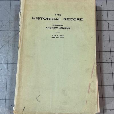 The Historical Record Volume 7 1888 & 1889 By Andrew Jensen