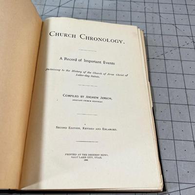 Church Chronology By Andrew Jensen