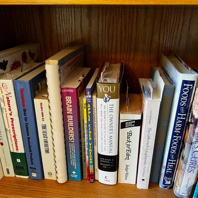 (4) Shelves of Homeopathic, Self Help, Gardening & Crafting - The Entire 4 Shelves to the Right