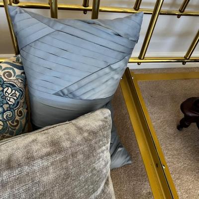 Blue ish Pile of Pillow (6) 