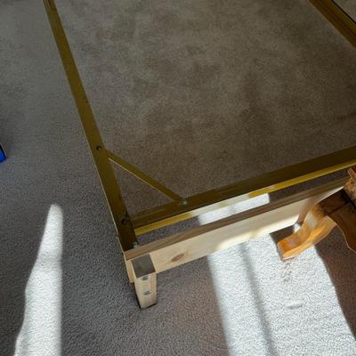 King Size BRASS Bed with Rails. 