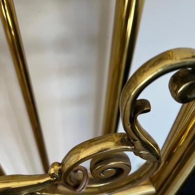 King Size BRASS Bed with Rails. 