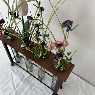 Unique Flower Vase with 4 Tubes 