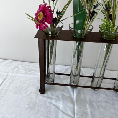 Unique Flower Vase with 4 Tubes 