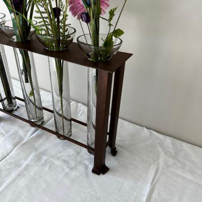 Unique Flower Vase with 4 Tubes 