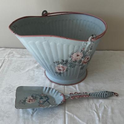 Ash Bucket with Shovel Toll Painted.