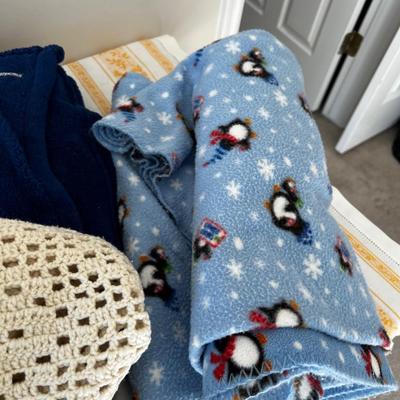A Selection of Throws; Acrylic, Fleece, Etc.