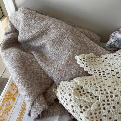 A Selection of Throws; Acrylic, Fleece, Etc.
