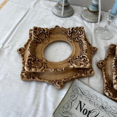 Candle Sticks, Frames and Misc. DÃ©cor' Lot