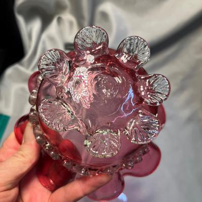 English Cranberry Victorian Dish