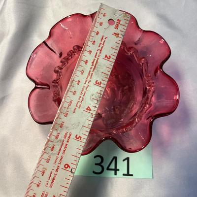 English Cranberry Victorian Dish