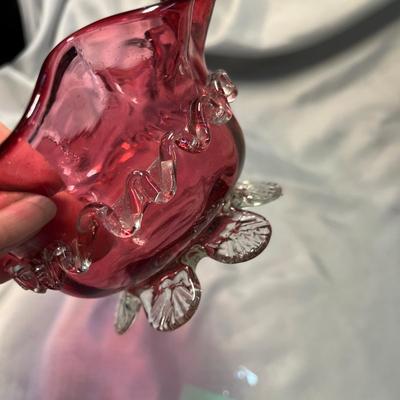 English Cranberry Victorian Dish