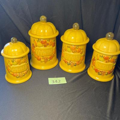 60s MCM Country Canister Set
