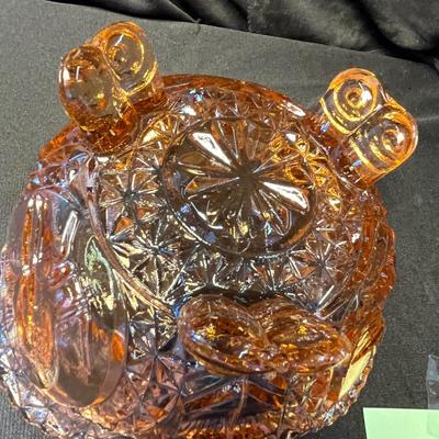 Pink Polish Glass Birds Box