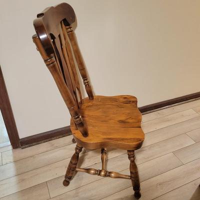 Bennington Pine Press Back Wood Chair (BD-DW)