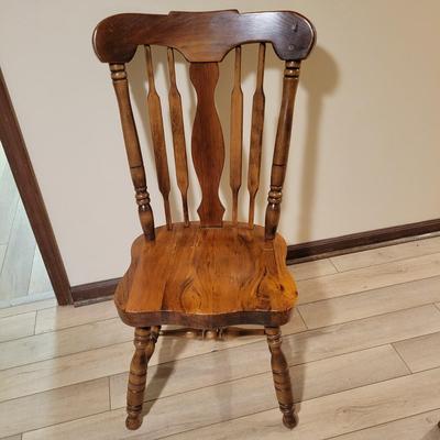 Bennington Pine Press Back Wood Chair (BD-DW)