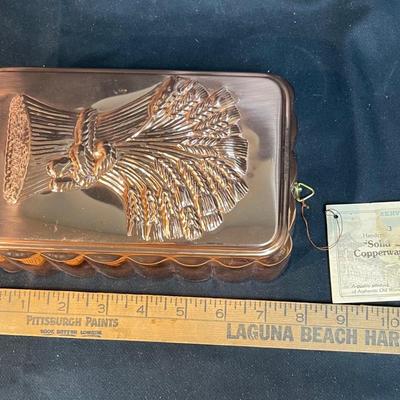 Hand Crafted Solid Copperware Authentic Old World Design Mold NWT