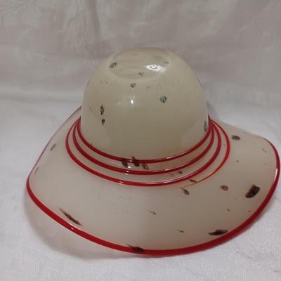 Art Glass Hat Bowl