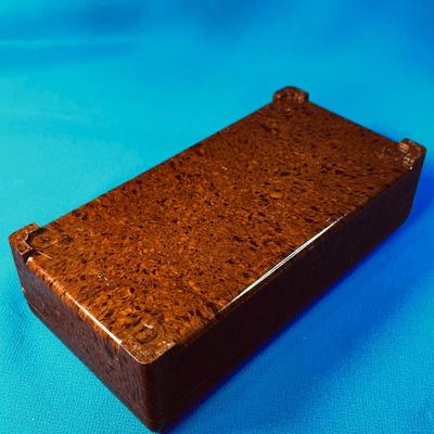 VINTAGE HICKOK MEN'S JEWELRY HOLDER BOX FOX HUNT SCENE BAKELITE?