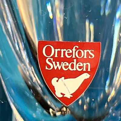 BEAUTIFUL ORREFORS SWEDEN TULIP SHAPED LEADED CRYSTAL BOWL