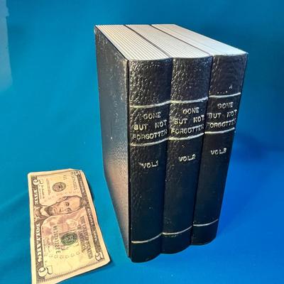 SECRET STORAGE BOX BOOK SET "GONE BUT NOT FORGOTTEN VOLS. 1, 2, 3"