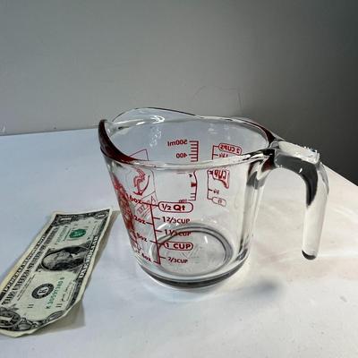 ANCHOR HOCKING 2 CUP GLASS MEASURING CUP PITCHER